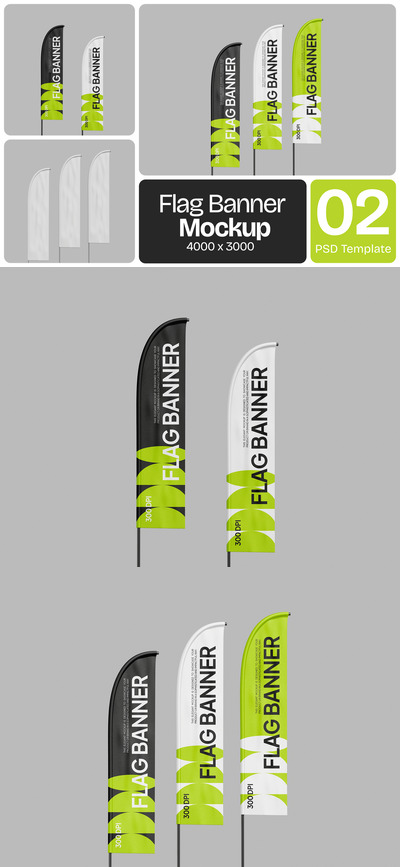 logo标志横幅样机 (PSD)