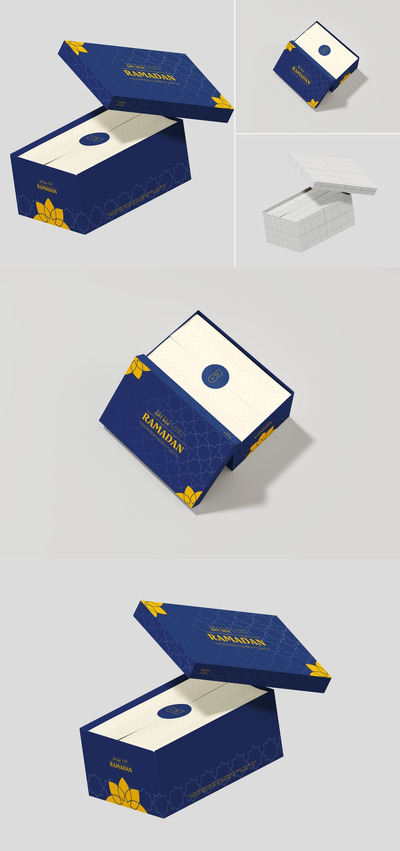 礼品盒模型样机 (PSD)