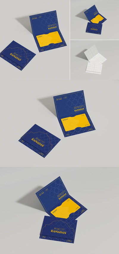 礼品卡模型样机 (PSD)