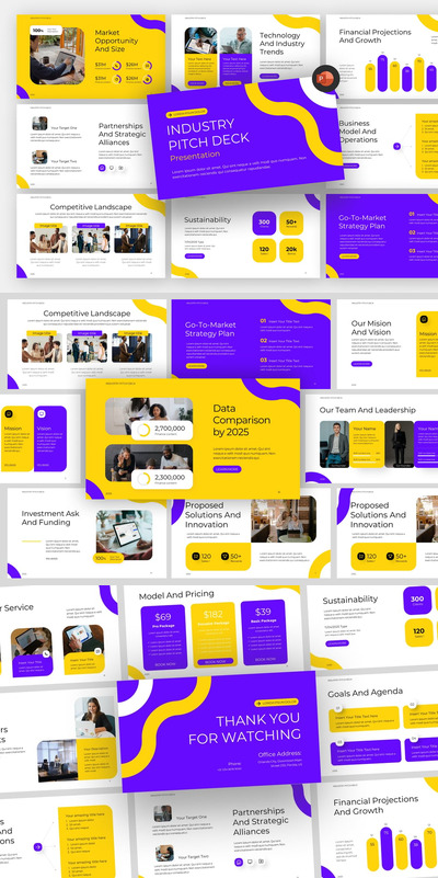 行业报告PPT模板 (PPTX)