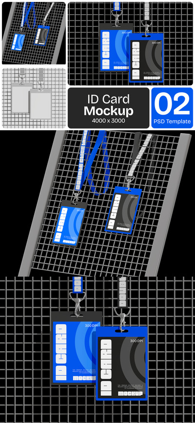 工牌工作证模型样机 (PSD)