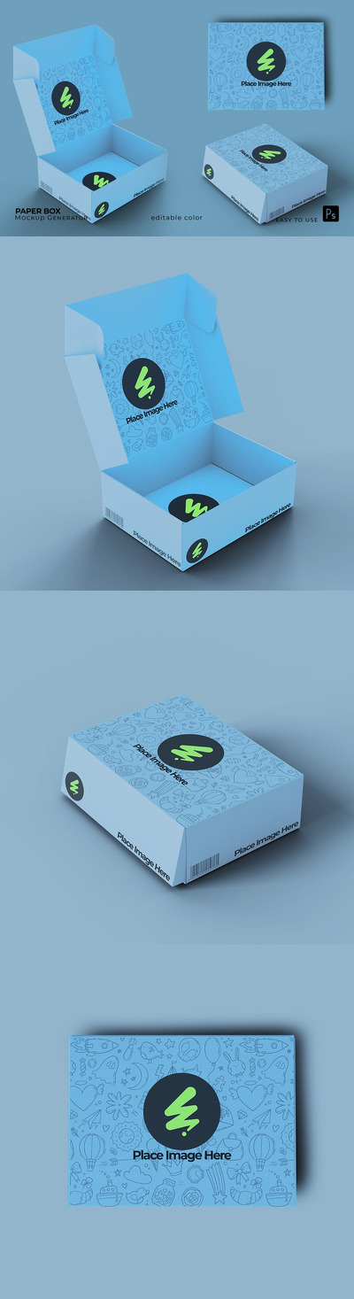 纸盒模型样机 (PSD)