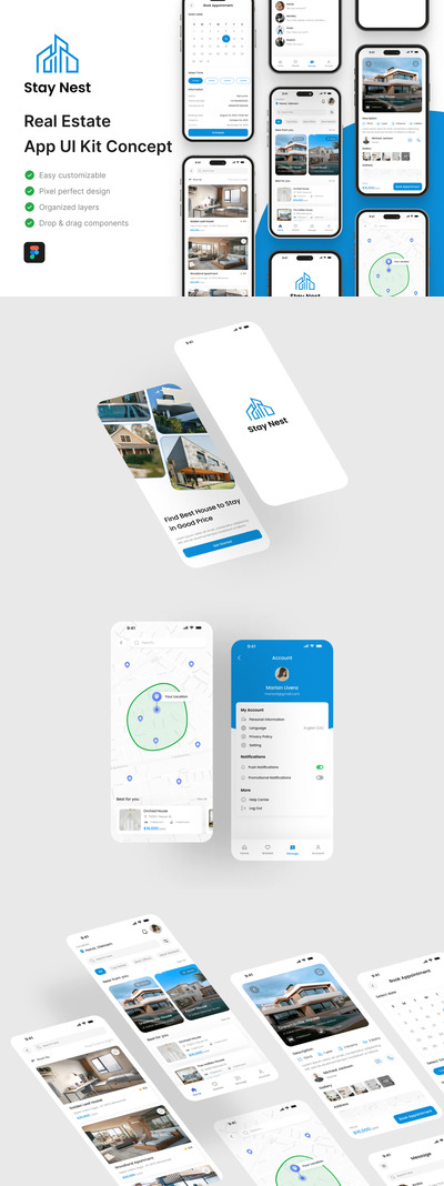 房地产应用APP UI KIT (FIG)