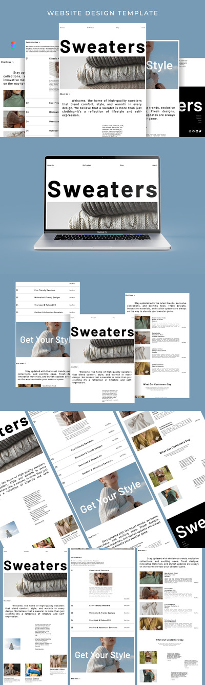 毛衣网站模板 (FIG)