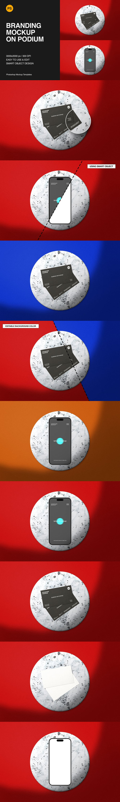 登上领奖台的品牌模型样机 (PSD)