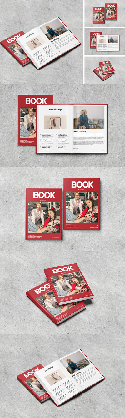 书模型样机 (PSD,PDF)