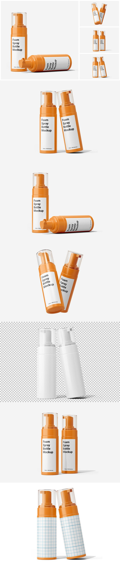 150毫升泡沫喷瓶模型卷样机 (PSD)