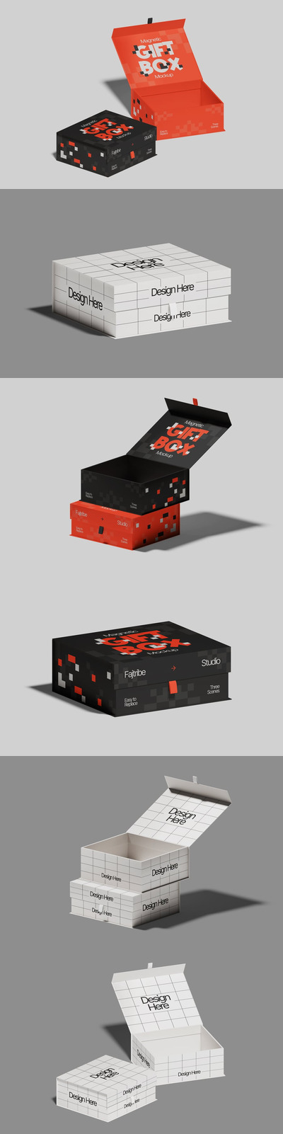 礼品盒模型样机 (PSD)