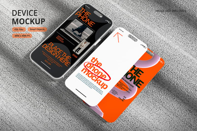 屏幕手机模型样机 (PSD)