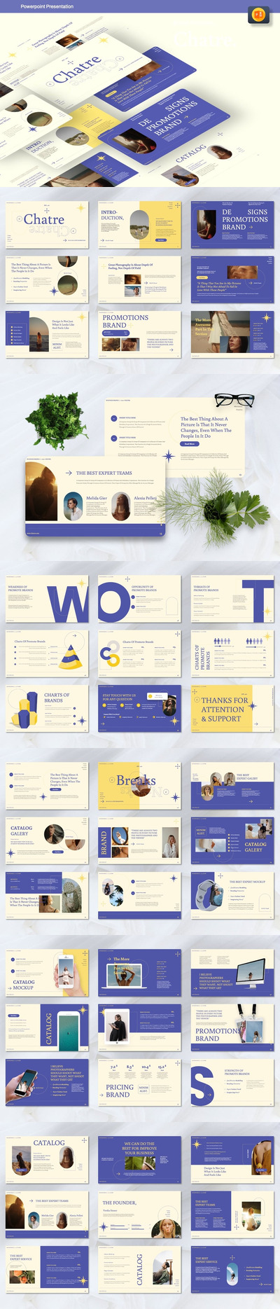 商业品牌PPT模板 (PPTX)