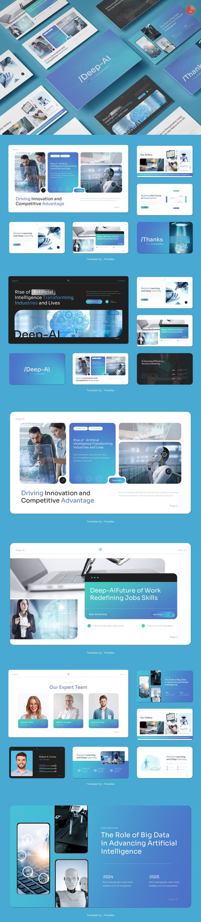 人工智能PPT模板 (PPTX,PPT)