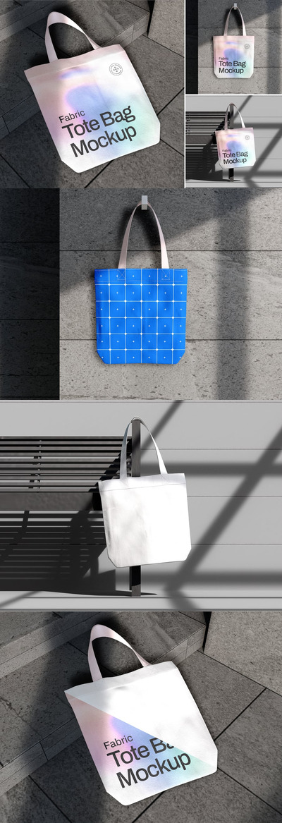 手提袋品牌模型套件样机 (PSD)