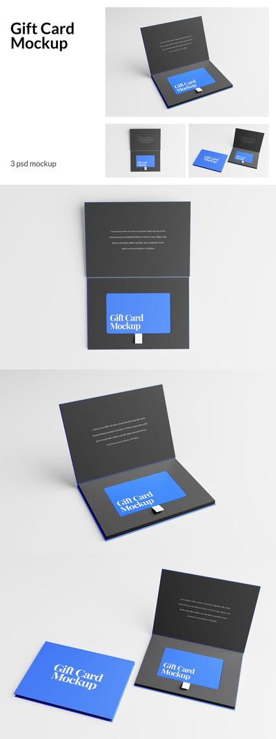 礼品卡模型样机 (PSD)