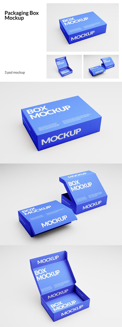 包装盒模型样机 (PSD)