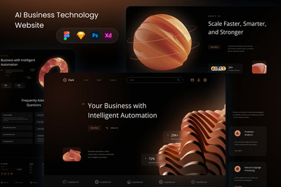 AI商业技术网站 (FIG,PSD,SKETCH,XD)