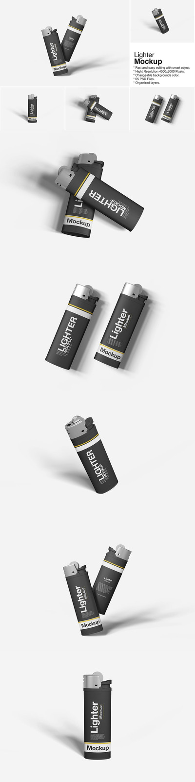 打火机模型样机 (PSD)