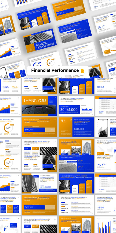 财务绩效PPT模板 (PPTX)