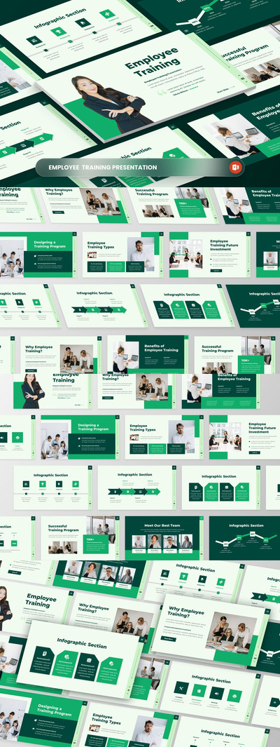 员工培训PPT模板 (PPTX)