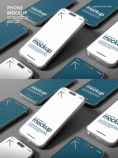 iPhone模型样机 (PSD)