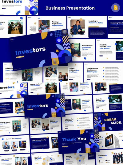 商业投资者PPT模板 (PPTX)