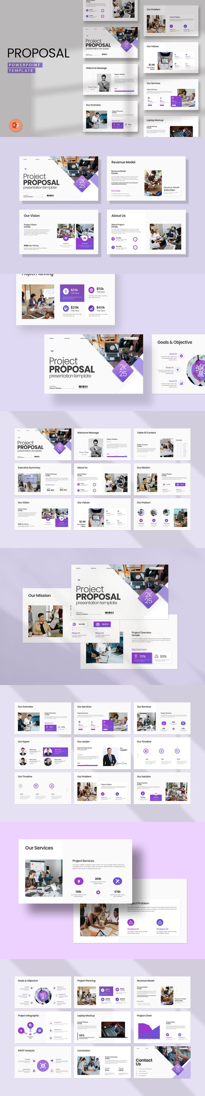 项目提案PPT模板 (PPTX)