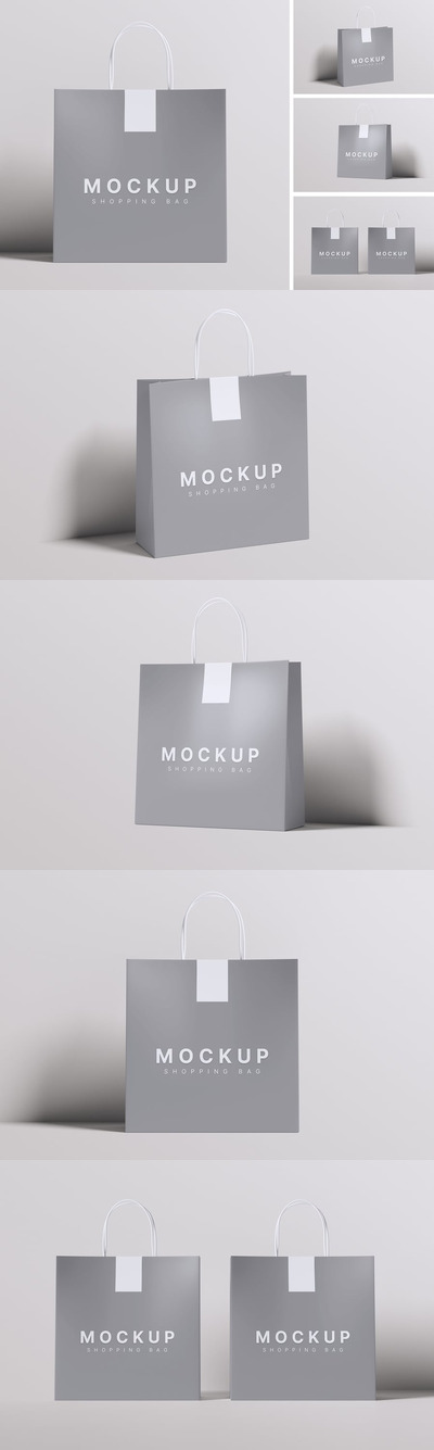 购物袋模型样机 (PSD,PDF)