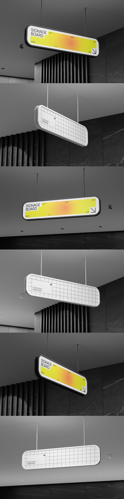 悬挂标牌模型样机 (PSD)