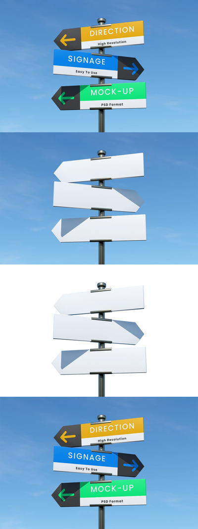 直接标志模型样机 (PSD,JPG)