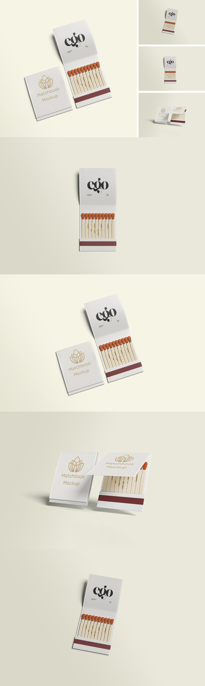 火柴手册模型样机 (PSD,PDF)