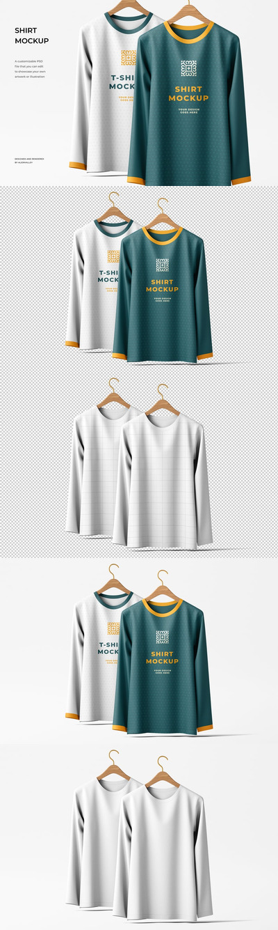 衬衫模型样机 (PSD)