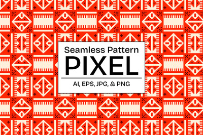 矢量像素图案 (AI,EPS,JPG,PNG)