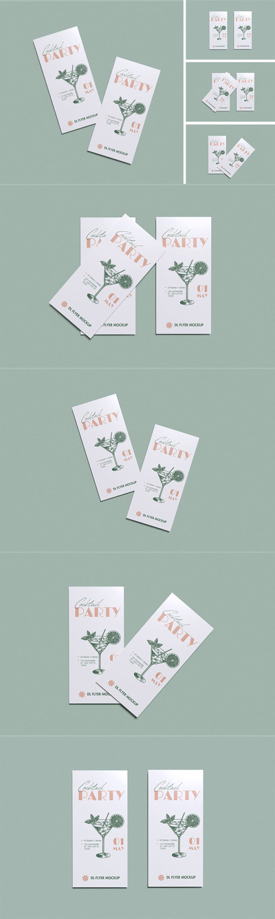 DL传单模型样机 (PSD,PDF)