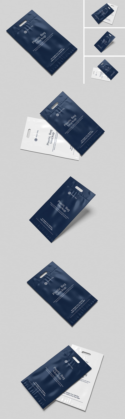 塑料袋模型样机 (PSD,PDF)