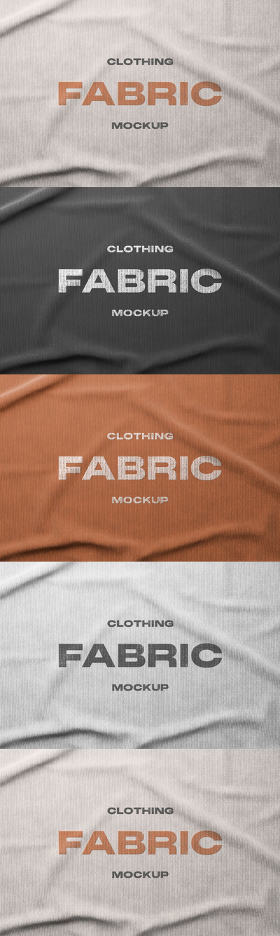 面料徽标LOGO模型样机 (PSD)