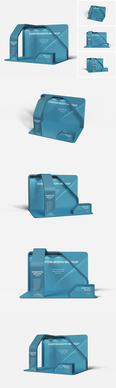 展览亭模型样机 (PSD)