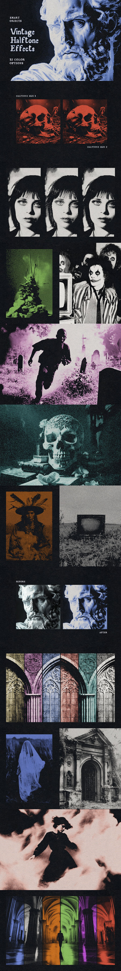 复古半调色生成（PSD）