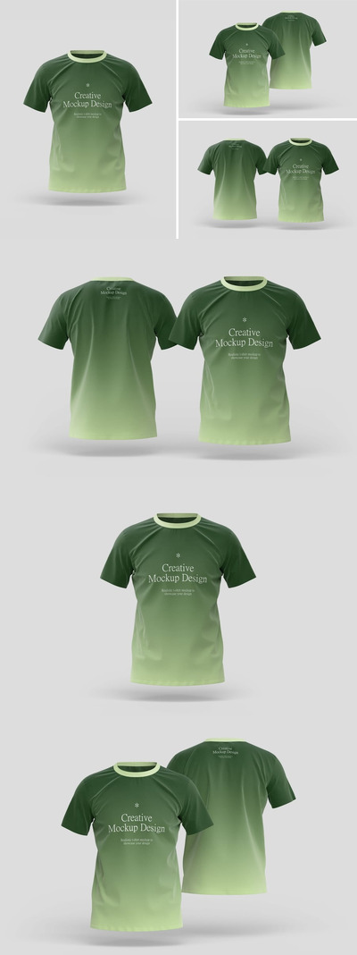 T恤模型样机 (PSD)