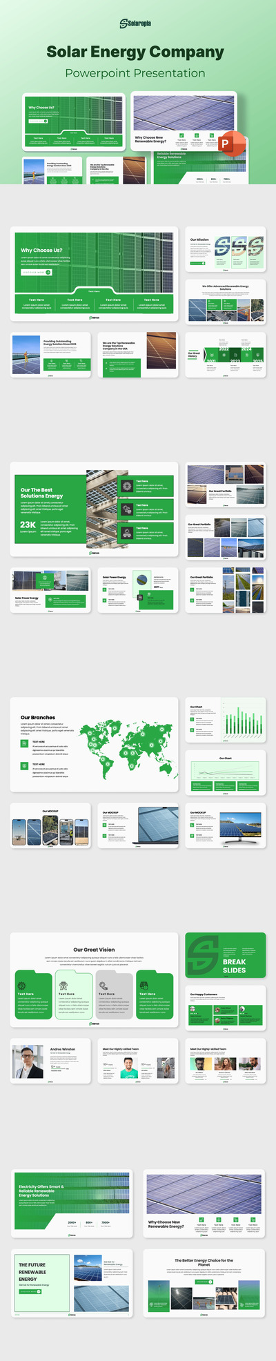 太阳能公司PPT模板 (PPTX)
