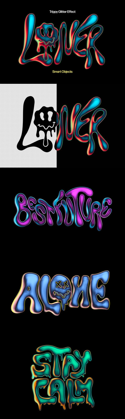 迷幻闪光效果 (PSD)