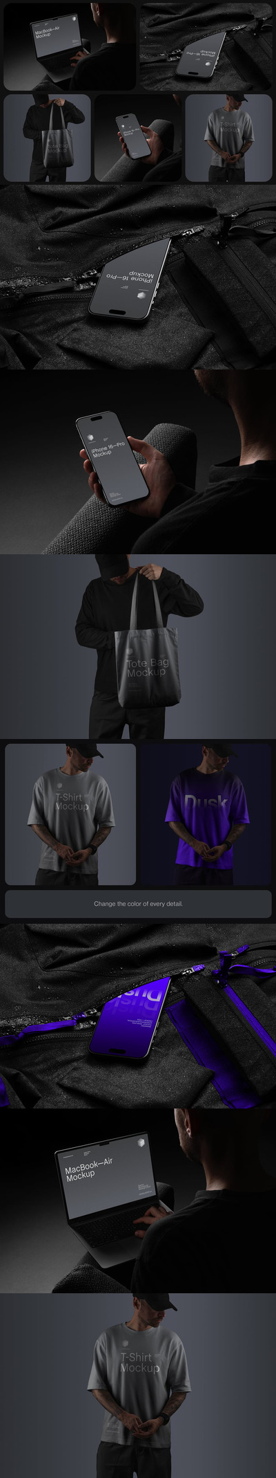 品牌身份识别模型样机 (PSD)