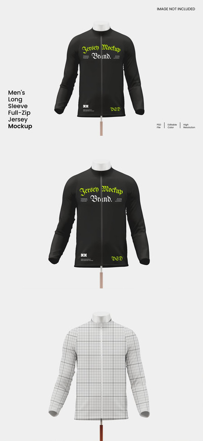 长袖球衣模型样机 (PSD)