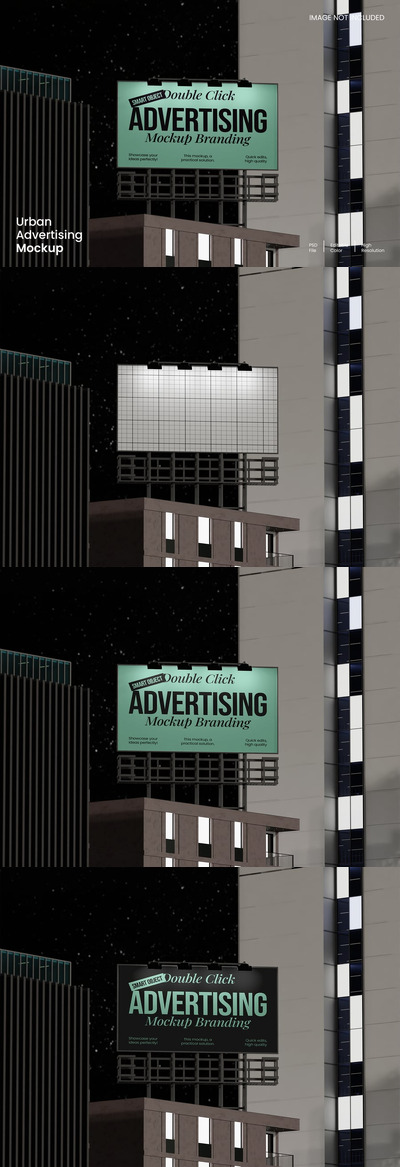 广告牌模型样机 (PSD)