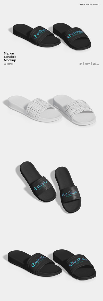 滑过凉鞋模型样机 (PSD)