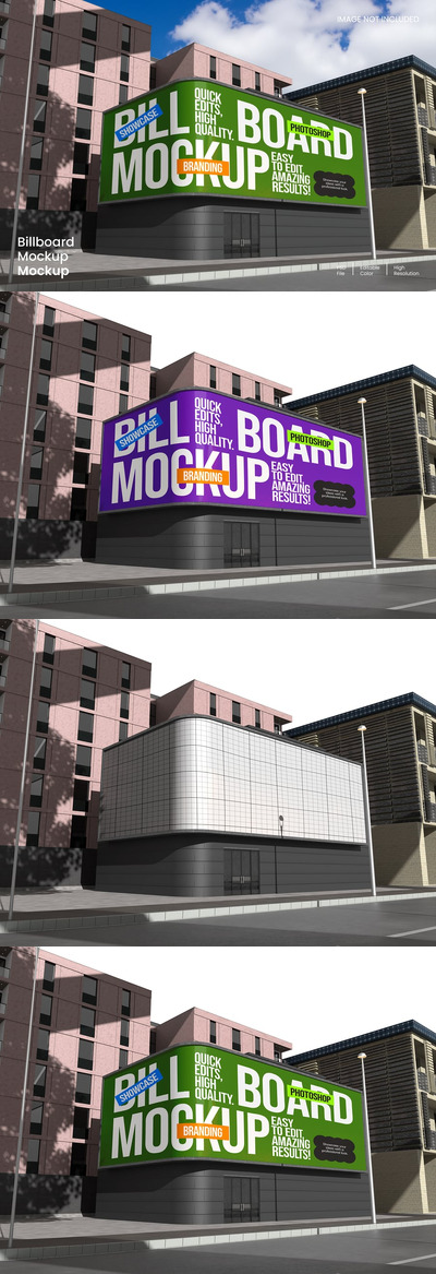 广告牌模型样机 (PSD)