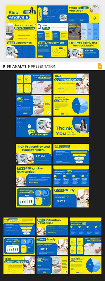 风险分析PPT模板 (PPTX)