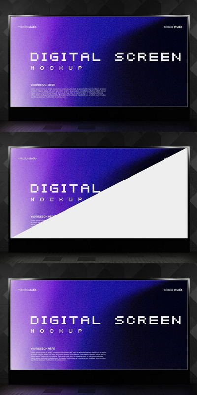 数字屏幕模型样机 (PSD)