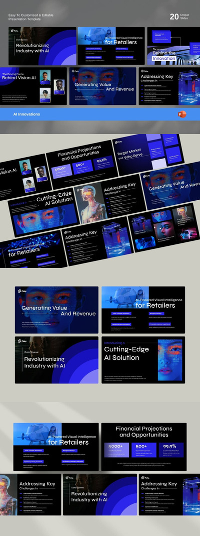 AI创新PPT模板 (PPTX)