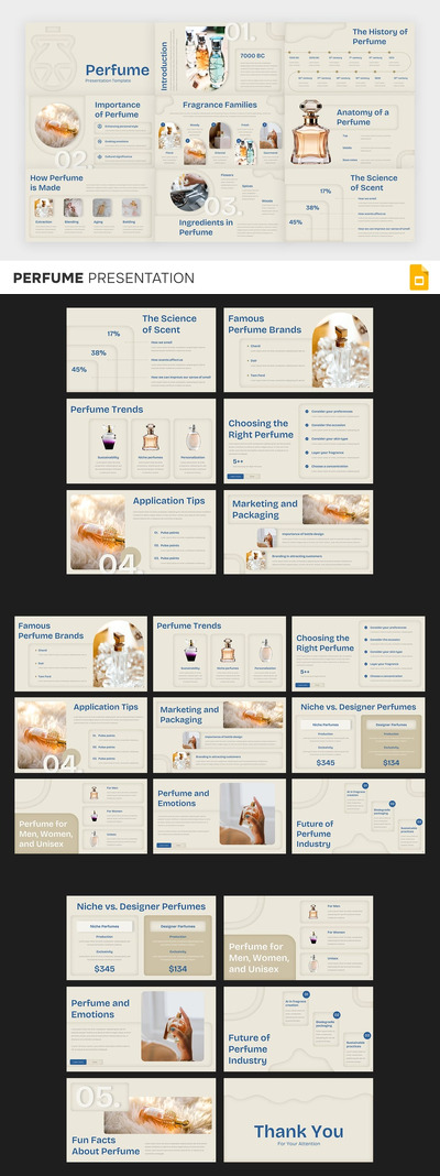美丽香水PPT模板 (PPTX)