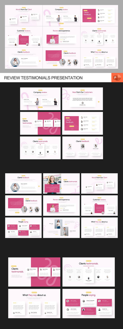 评论推荐PPT模板 (PPTX)