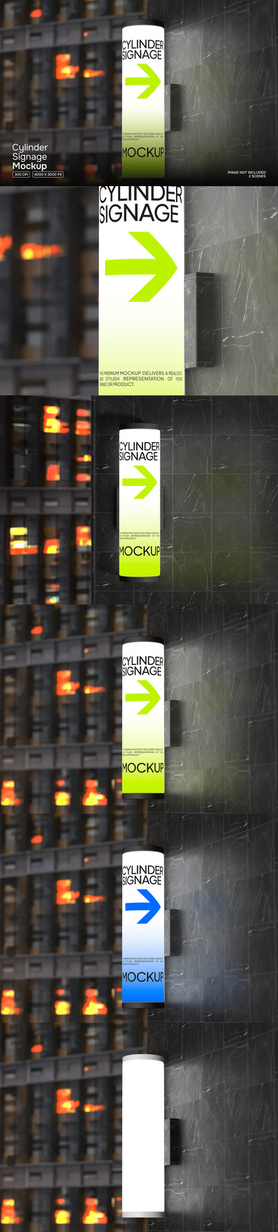 灯箱广告标牌模型样机 (PSD)